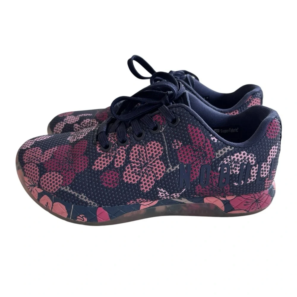 NoBull Women’s Floral Trainer Sneakers Sz 5
